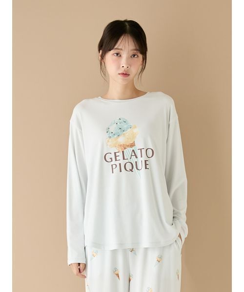 アイスワンポイントロンT（ルームウェア/パジャマ）｜gelato pique