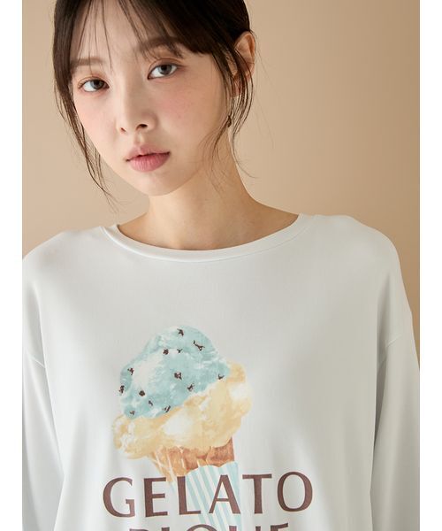 アイスワンポイントロンT（ルームウェア/パジャマ）｜gelato pique