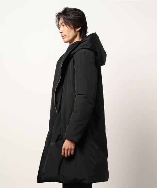 TETE HOMME（テットオム）の「ラップフード中綿コート（ダウン