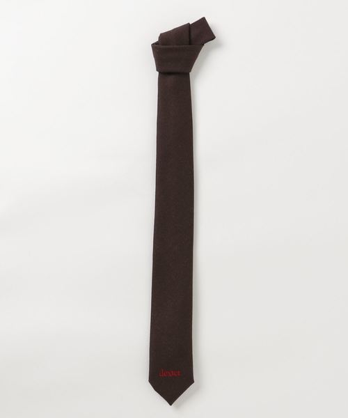 未使用 ジョンローレンスサリバン ネクタイ ソリッド ロゴプレート