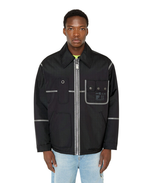 DIESEL（ディーゼル）の「メンズ ジャケット ナイロン パイピング