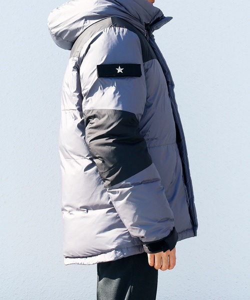 セール】SCHOTT ショット/ And A×SCHOTT 別注2TONE DOWN JACKET