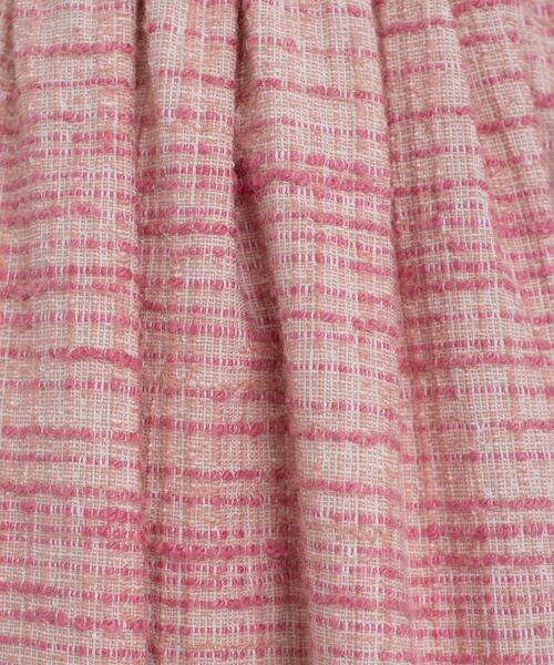 Drawer（ドゥロワー）の「Drawer ピンクツイードギャザーワイドパンツ