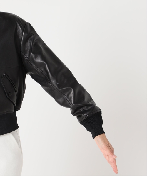 Noble（ノーブル）の「《追加》ラムレザーMA-1ブルゾン（MA-1）」 - WEAR