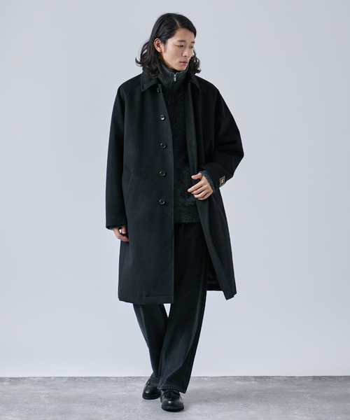 セール】タスマニアウール ウインドシャット ステンカラーコート