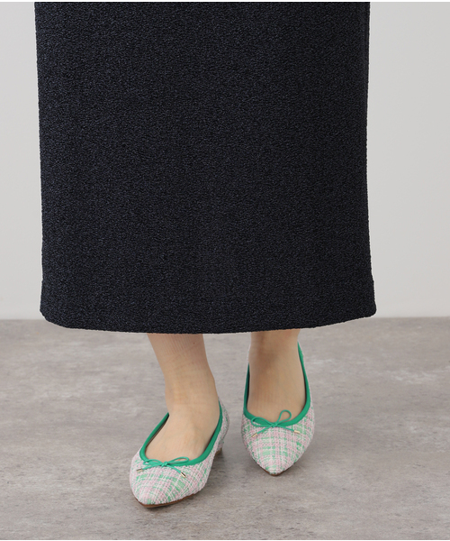 LE TALON（ルタロン）の「ポインテッドツイードバレエ（バレエシューズ