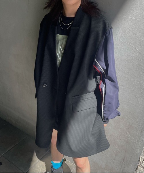 Ameri（アメリ）の「DOCKING SLEEVE BLOUSON（ブルゾン）」 - WEAR