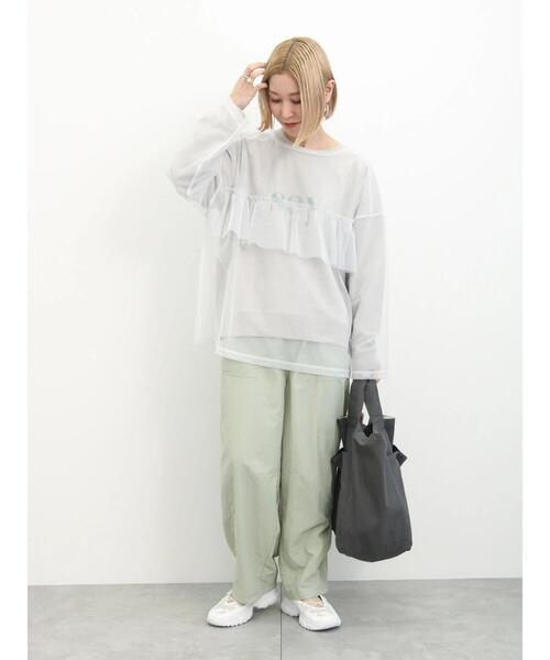 Samansa Mos2 blue（サマンサモスモスブルー）の「前後2WAYチュール