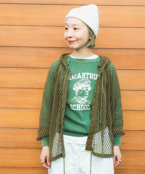 BEAMS BOY（ビームスボーイ）の「ビッグ メッシュ フーディー（Tシャツ