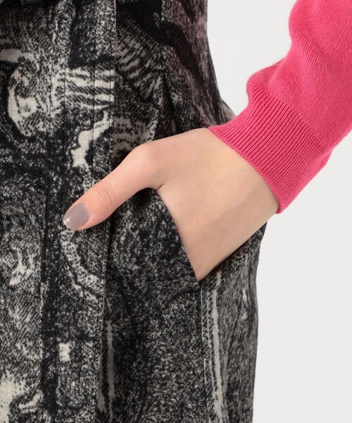 caban（キャバン）の「フランネルジャカード ラップスカート（スカート