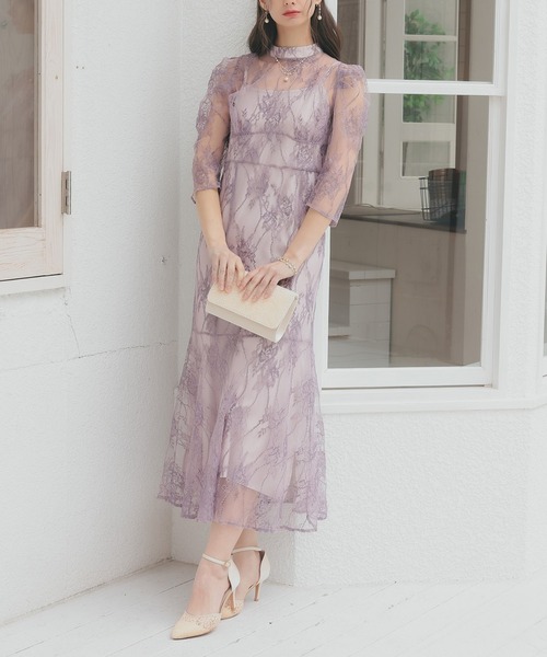 セール】バックリボン総レースドレス（ドレス）｜Dorry Doll（ドリー