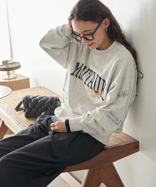 FREAK'S STORE（フリークスストア）の「ロゴ ミックス刺繍スウェット