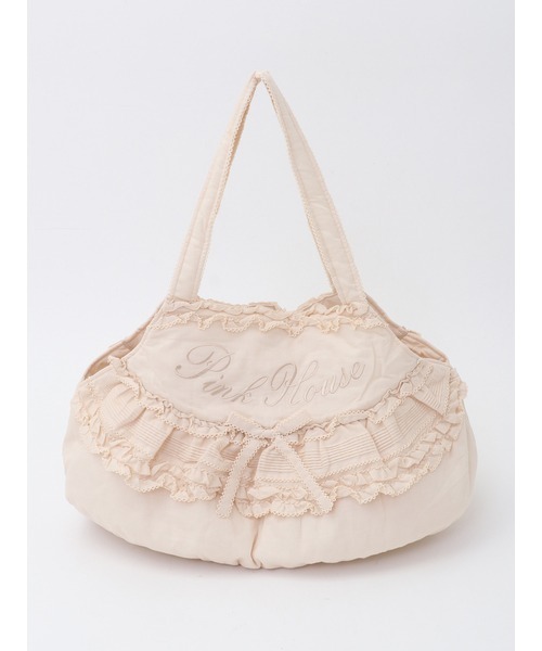 PINK HOUSE（ピンクハウス）の「ロゴ刺繍入りローンバッグ（トート