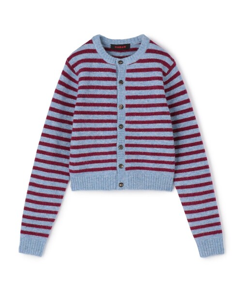 caban（キャバン）の「アルパカボーダー クルーネックカーディガン
