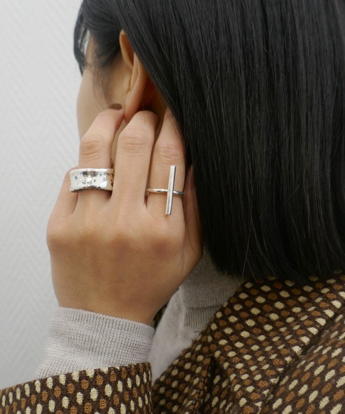 SILVER925イニシャルリング/レディース/メンズ/推し活（リング）｜e.m.