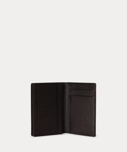 レザー フォールデッド カード ケース（カードケース）｜POLO RALPH