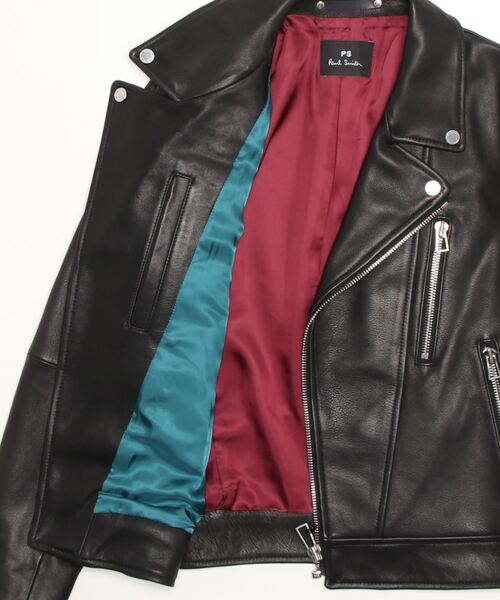 PS Paul Smith（ピーエスポールスミス）の「レザー ダブル ライダース