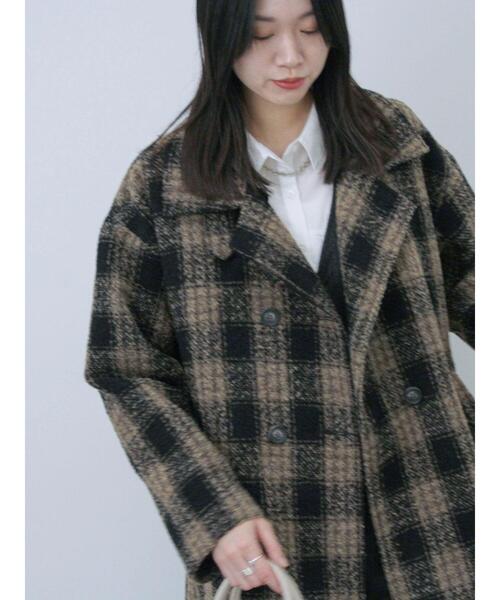 Samansa Mos2 blue（サマンサモスモスブルー）の「ツイードチェック