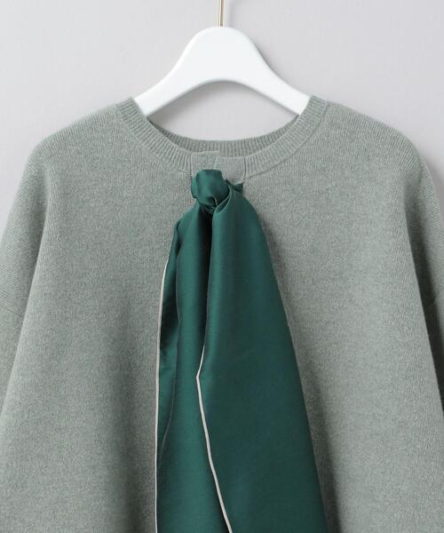 6（ロク）の「＜6(ROKU)＞WOOL CASHMERE SCARF CARDIGAN/カーディガン