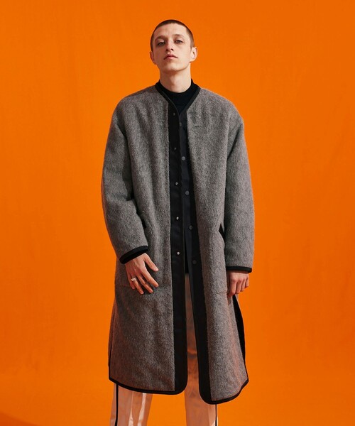 モヘアシャギー ノーカラーコート（ノーカラーコート）｜UNITED TOKYO