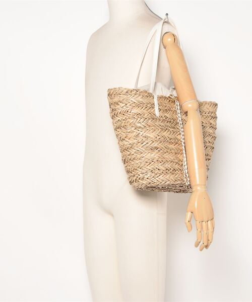 SNIDEL（スナイデル）の「チェーンポイントグラスバッグL（かごバッグ