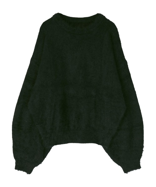 miette（ミエット）の「ﾓﾍﾔﾗｲｸﾊﾞﾙｰﾝｽﾘｰﾌﾞｼｬｷﾞｰﾆｯﾄ（ニット/セーター