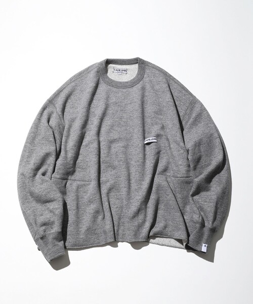 CAHLUMN/カウラム Wool Cotton Loop Back Sweatshirt/ウール コットン