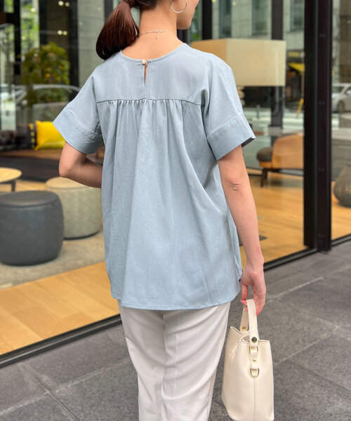 セール】ウエストタックペプラムブラウス（シャツ/ブラウス）｜Chez