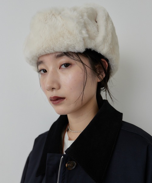 フェイクファーフライトキャップ（キャップ）｜HANNE（アン）の