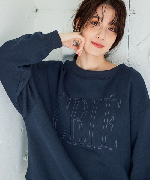 セール】裏毛刺繍ロゴスウェット（スウェット）｜studio CLIP