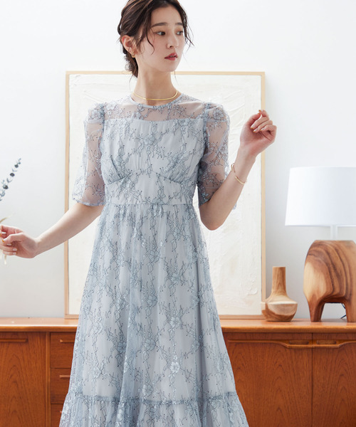 niana（ニアナ）の「ウエストマーク総レースワンピースパーティー