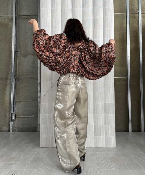 セール】INDIA PRINT TURN OVER BLOUSE（シャツ/ブラウス）｜Ameri