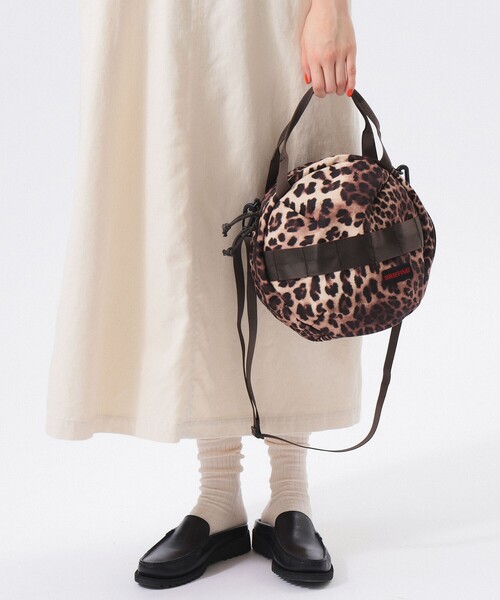 別注】BRIEFING / ヘルメット バッグ レオパード（ショルダーバッグ