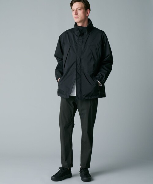 COLUMBIA BLACK LABEL／メンズグレイガーデンコート ハーフコート 防水