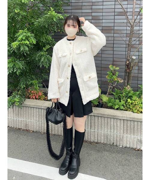 dazzlin（ダズリン）の「ボアフレンチブルゾン（ブルゾン）」 - WEAR