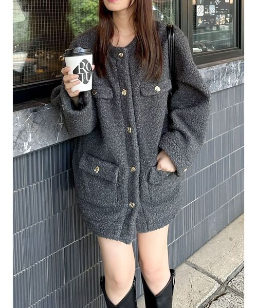 dazzlin（ダズリン）の「ボアフレンチブルゾン（ブルゾン）」 - WEAR