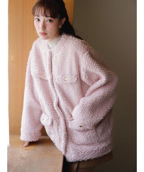 dazzlin（ダズリン）の「ボアフレンチブルゾン（ブルゾン）」 - WEAR