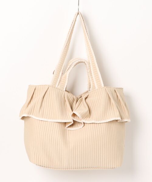 フリルヘム ヌビ トートバッグ le reve vaniller（トートバッグ）｜le