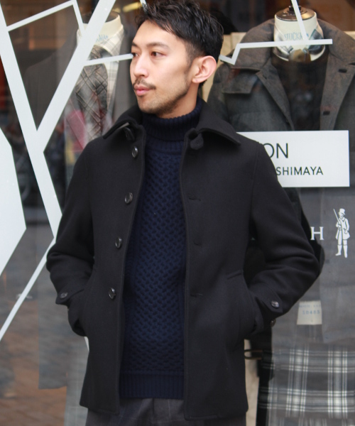 EDIFICE（エディフィス）の「◇メルトンブルゾン（ステンカラーコート