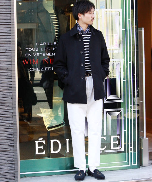 EDIFICE（エディフィス）の「◇メルトンブルゾン（ステンカラーコート