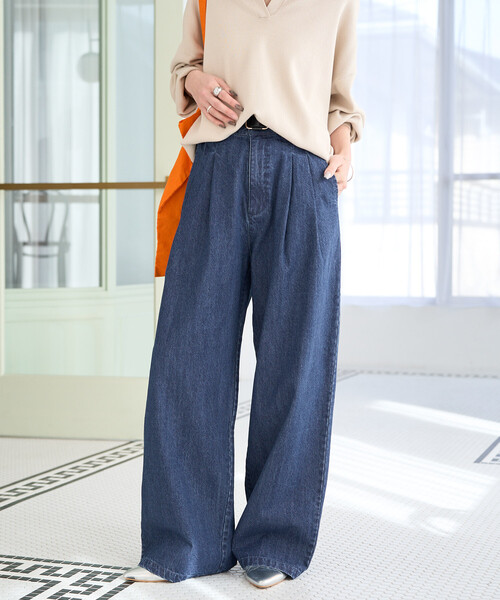 限定展開 2タック ストレート デニムパンツ（デニムパンツ）｜FREAK'S