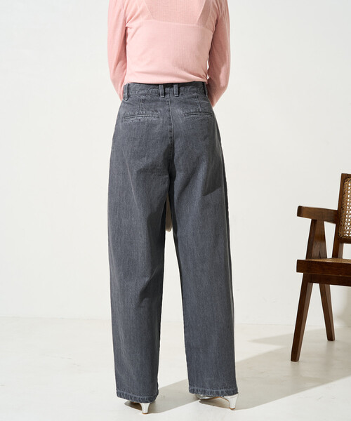 限定展開 2タック ストレート デニムパンツ（デニムパンツ）｜FREAK'S