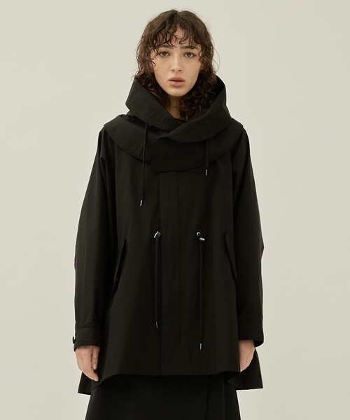 VACHEMENT/ヴァシュモン】リサイクルシェルタフタショートモッズコート