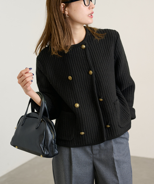 FRAMeWORK（フレームワーク）の「ニットジャケット（その他アウター