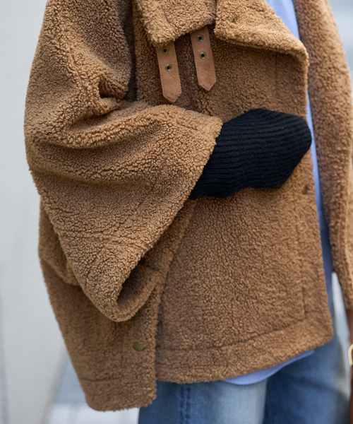 FRAMeWORK（フレームワーク）の「ボアポンチョコート（ブルゾン）」 - WEAR