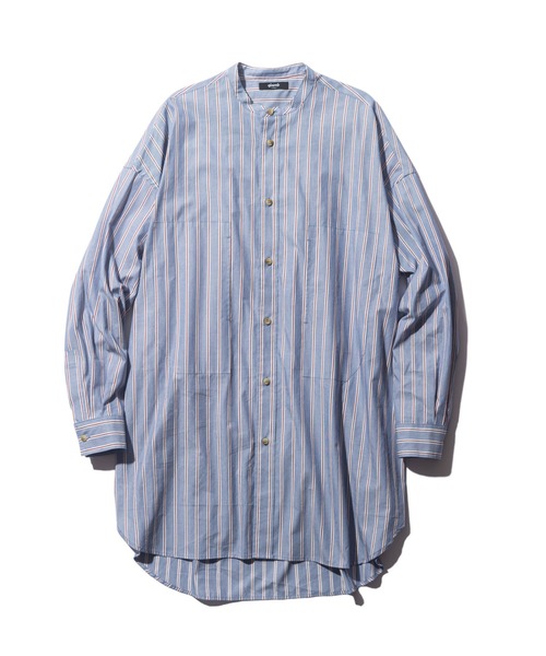 glamb（グラム）の「Stripe Long SH / ストライプロングシャツ（シャツ