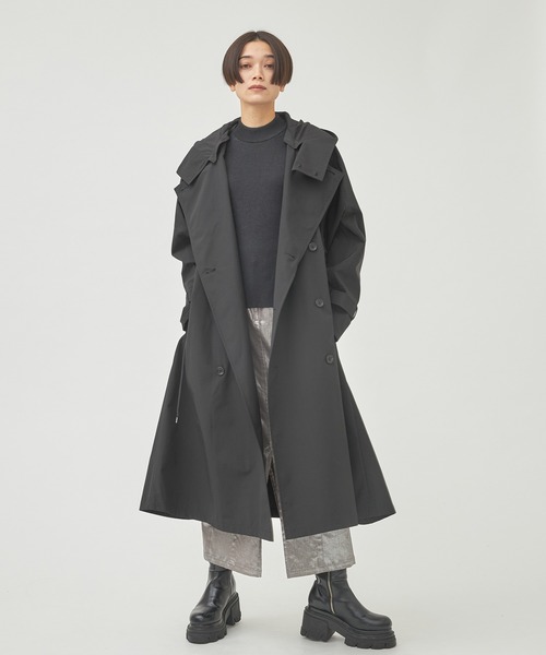 VACHEMENT/ヴァシュモン】リサイクルシェルタフタトレンチコート