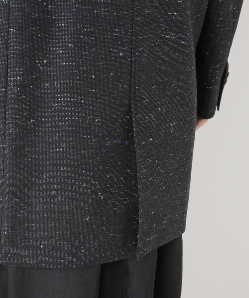 Noble（ノーブル）の「カラーネップウールピークドマキシジャケット