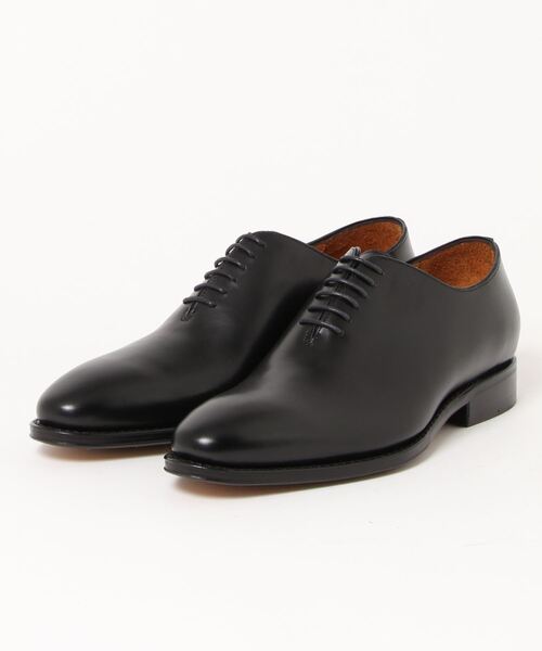 Jalan Sriwijaya/98517/CALF/BLACK/LEATHER SOLE/シンプルホールカット