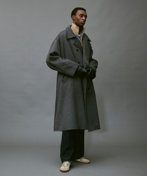 soerte（ソエルテ）の「Oversize double breasted stand collar coat